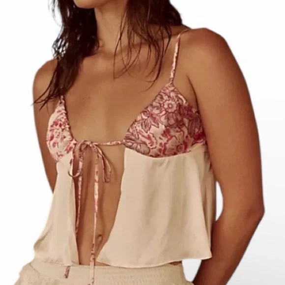 Free People Bohemian Nights Cami A Perfect Blend of Free-Spirited Elegance,New - Picture 8 of 9